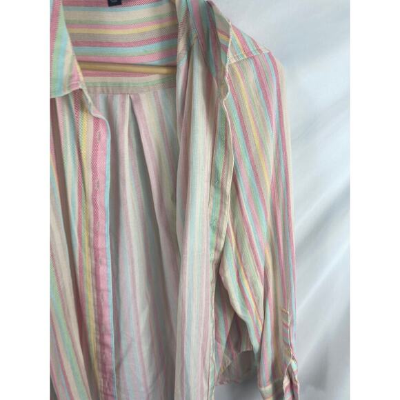 Torrid Lizzie Button Up Long Sleeve Shirt Size 0 / Large / 12 - Picture 6 of 8